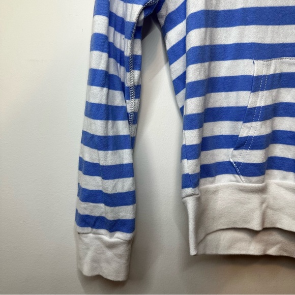 Vintage Polo Ralph Lauren Youth Hoodie Blue & White Stripes Medium (8-10) - Picture 3 of 7